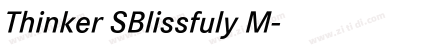 Thinker SBlissfuly M字体转换